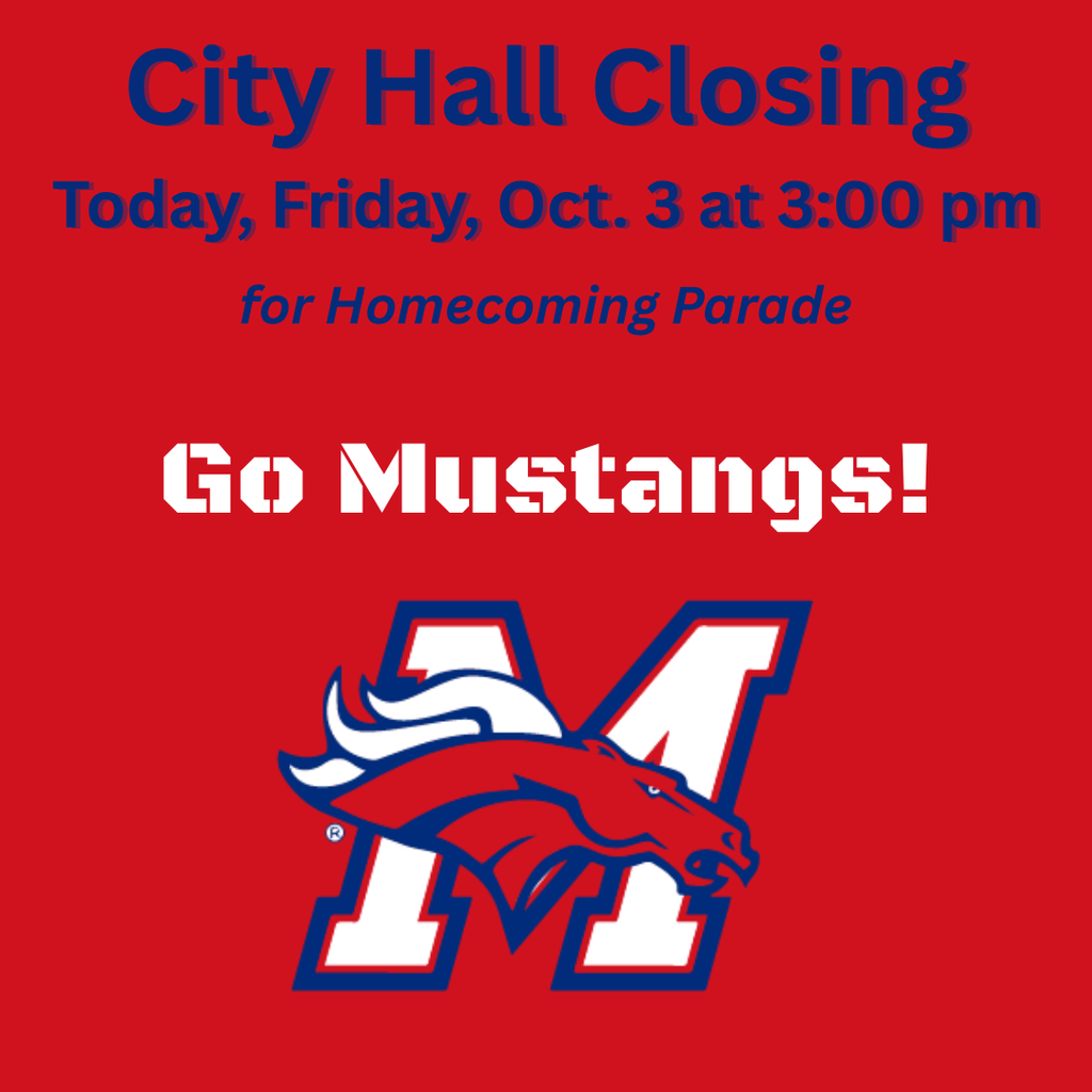 City Hall Closing at 3 pm Today!