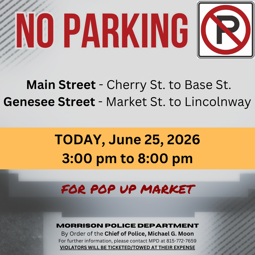 No Parking Notice