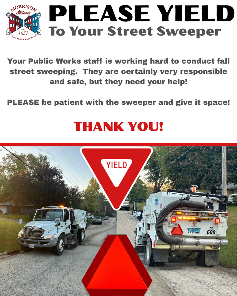 Please Yield to Street Sweeper
