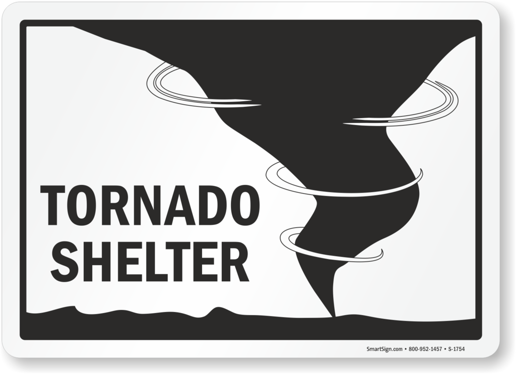 Tornado Shelter Signage