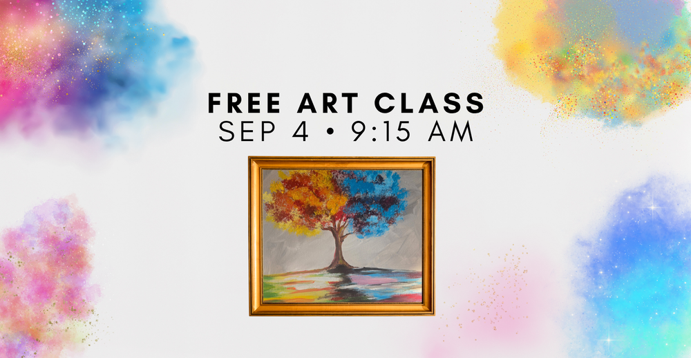 Free Art Class September 4 at 9:15 am