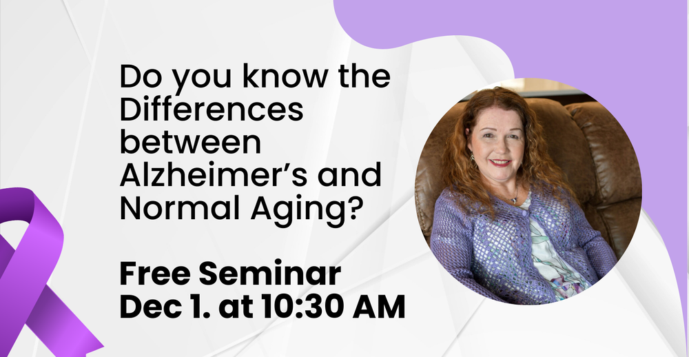 Alzheimers Seminar. December 1 at 10:30 AM
