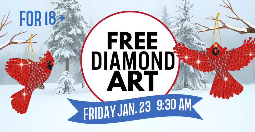 Free Diamond Art on January 23 at 9:30 AM