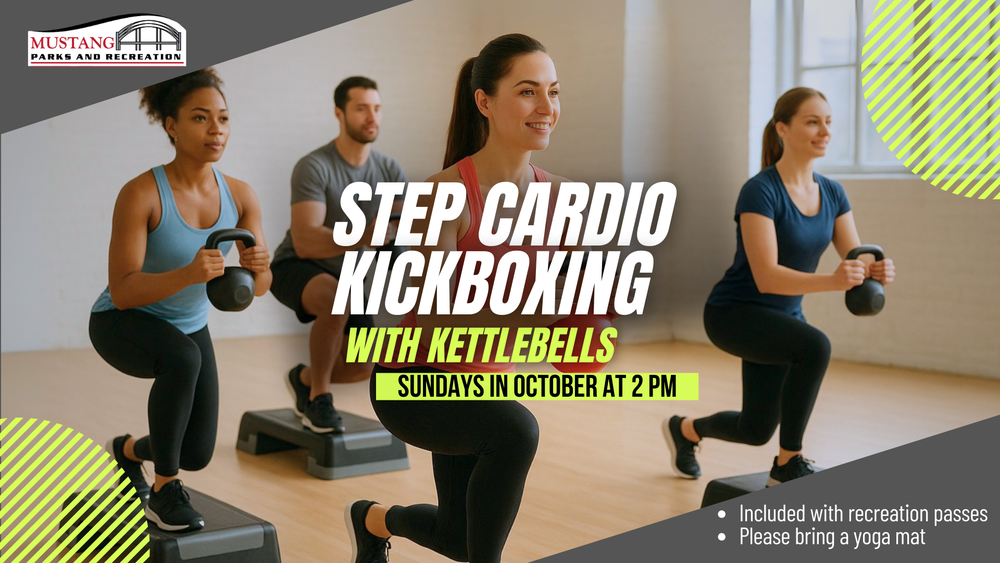 October Sunday Fitness Class: Step Cardio Kickboxing with Kettlebells