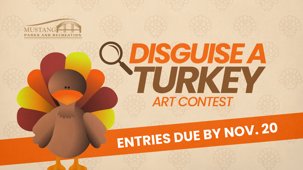 Disguise a turkey art contest. Entries due by november 20