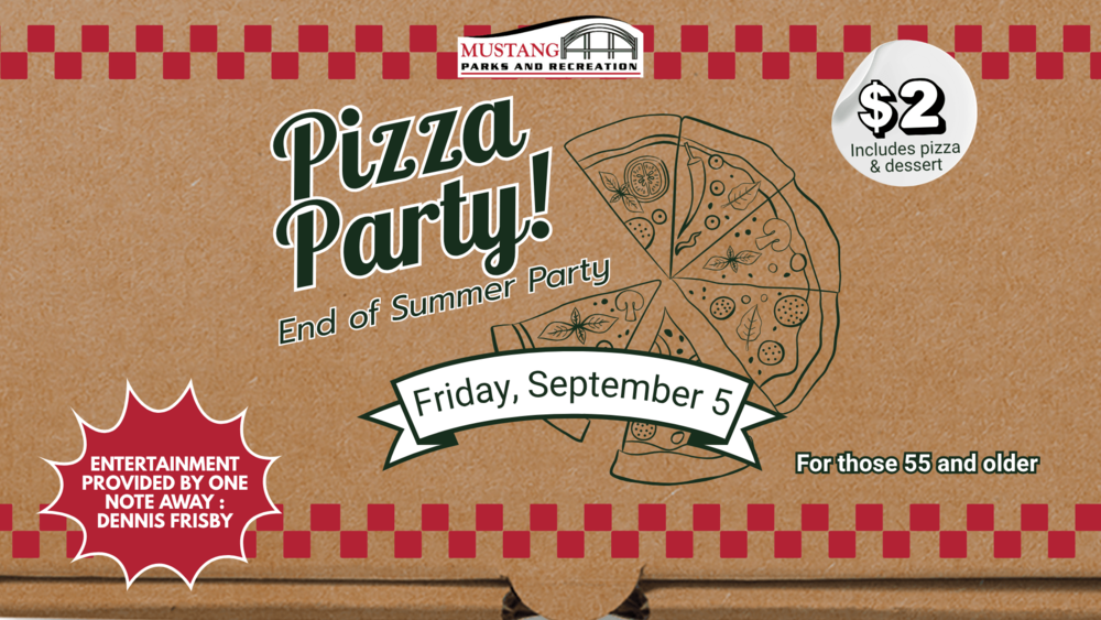 Entertainment and Pizza 55+