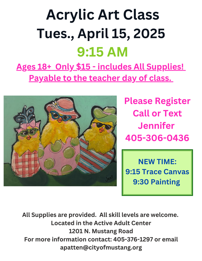 Adult Acrylic Art Class