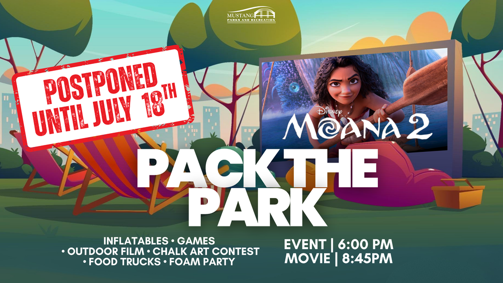 Pack the Park Postponed until July 18