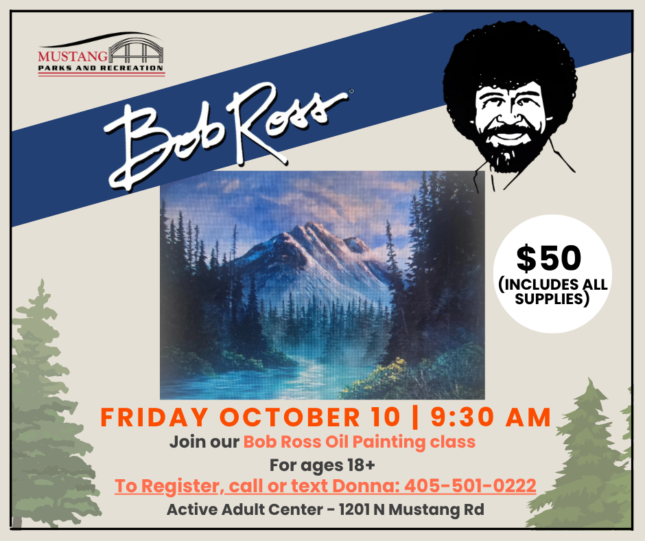 Bob Ross Oil Painting.
