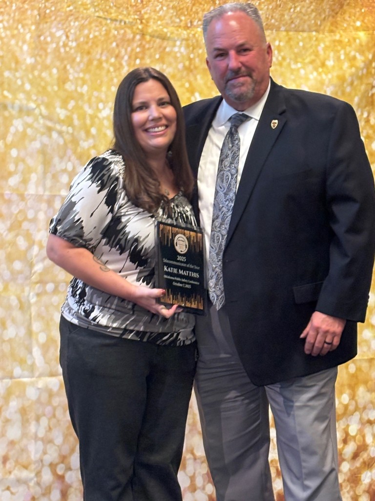 Katie Matthis and Chief Wallace