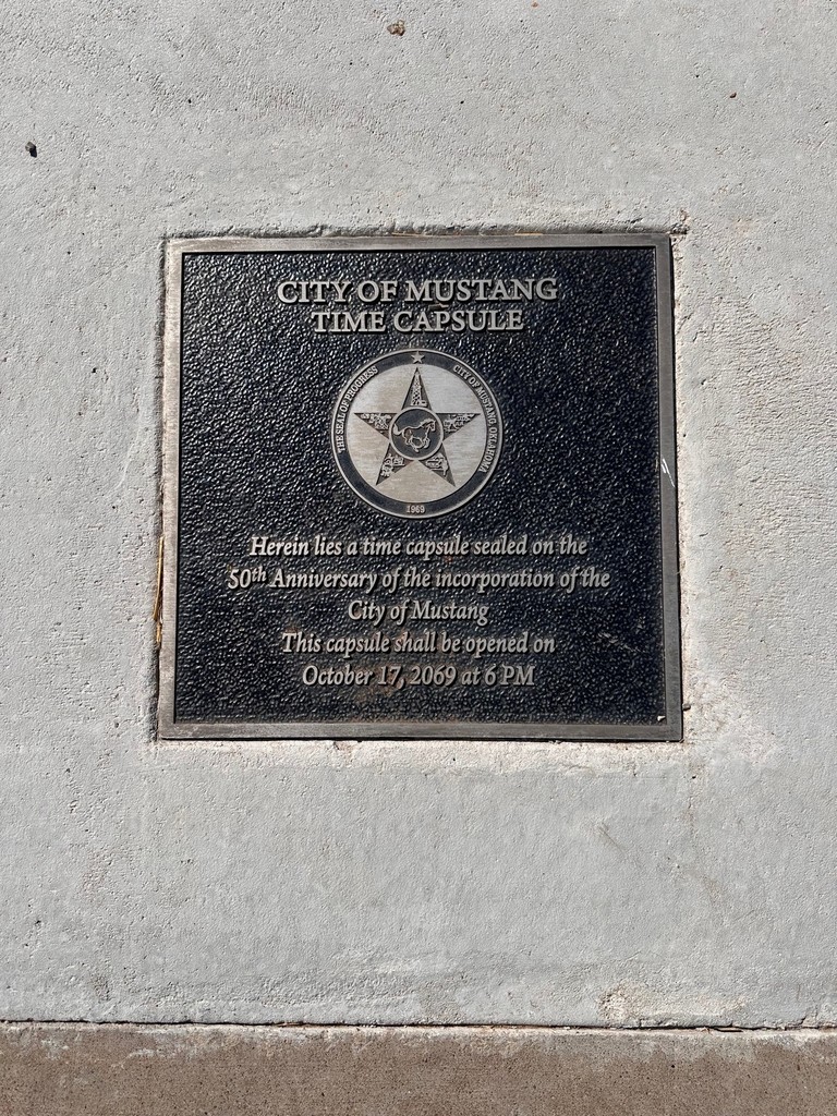 Plaque about the Time Capsule