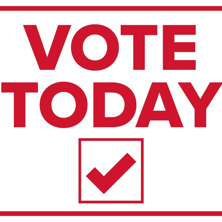 vote today photo with a check mark in a box