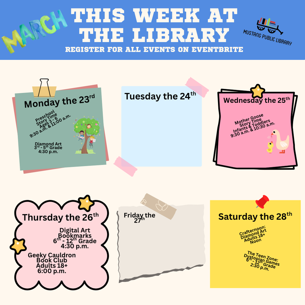 This week at Mustang Public LIbrary