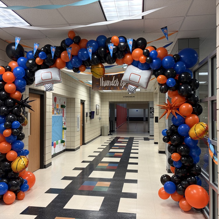 an archway at the Rec Center in thunder colors 