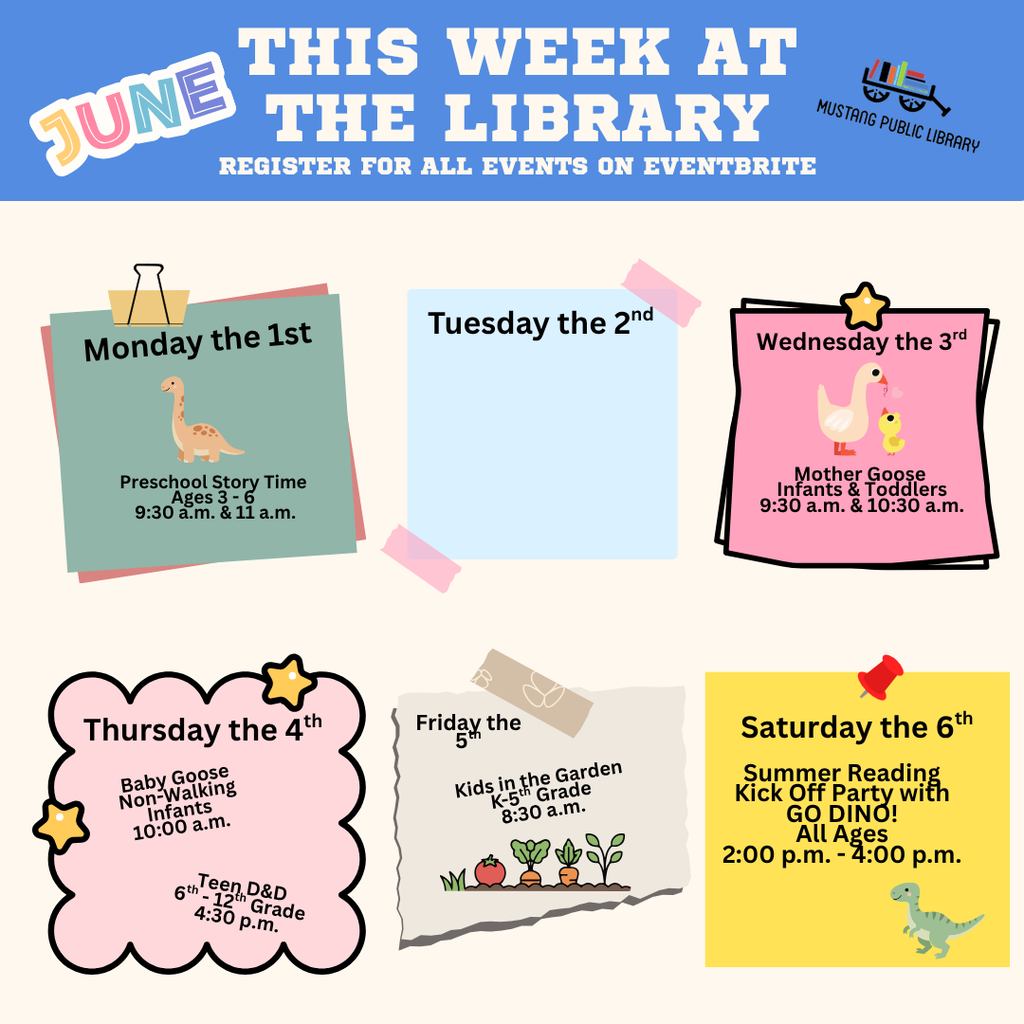This week at Mustang Public Library