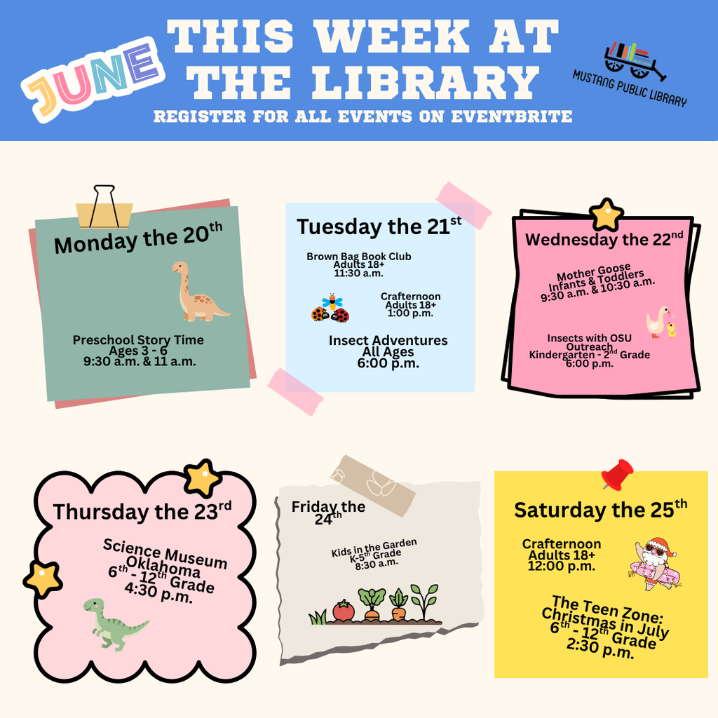 This week at mustang public library