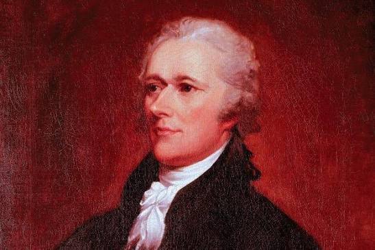 A drawing of Alexander Hamilton
