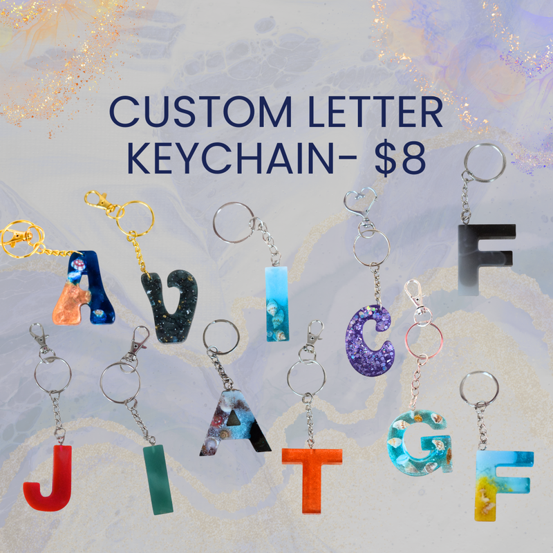 Custom Letter Keychain- $8.