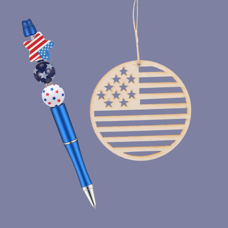 Patriotic Pena and Ornament
