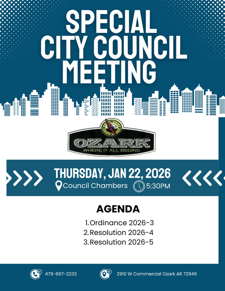 Special council meeting