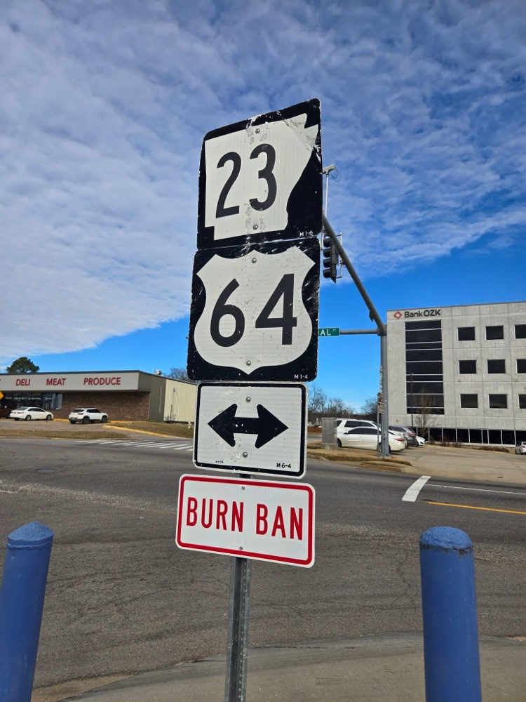 burn ban sign 