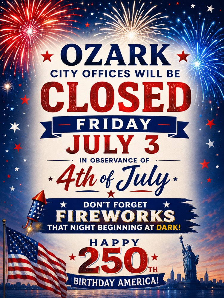 closed for 4th of July 