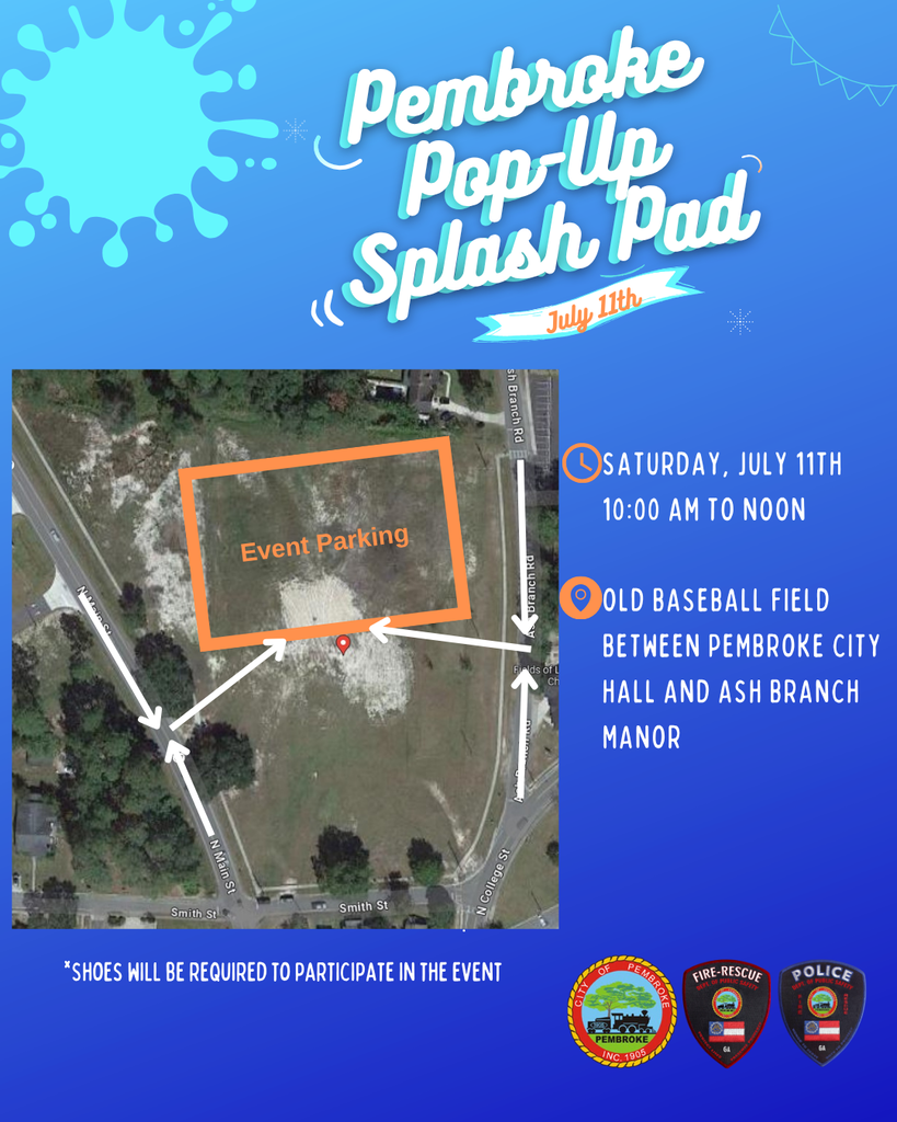 Saturday, July 11th from 10 am to noon at the old baseball field across from city hall (353 N Main Street)