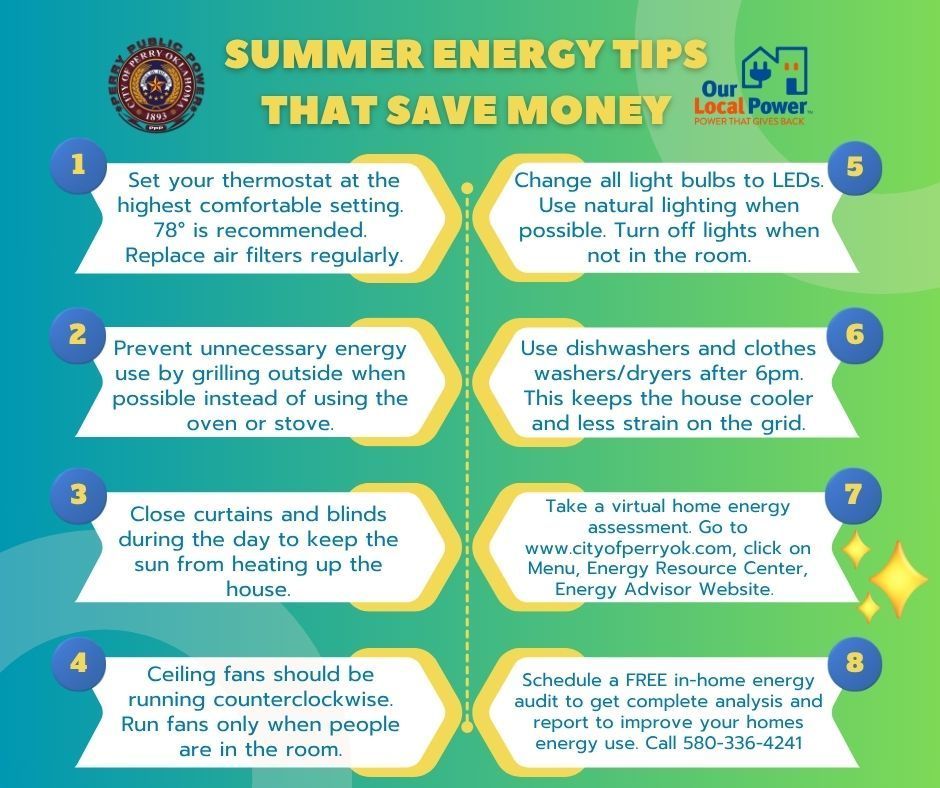 Summer energy saving tips