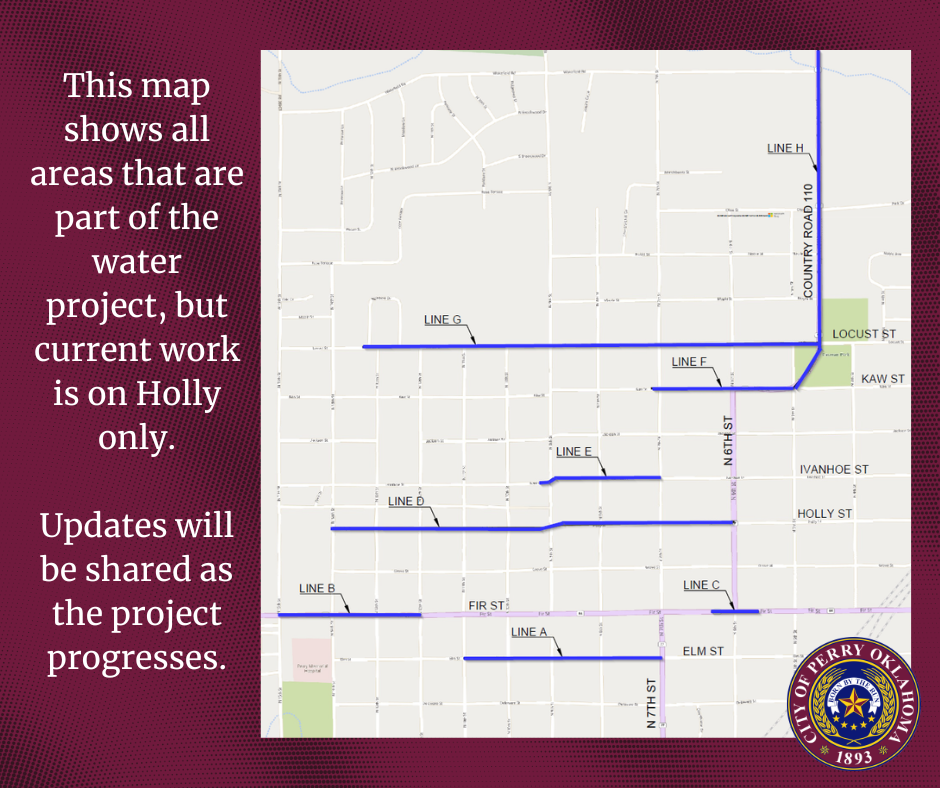 Water improvement project map