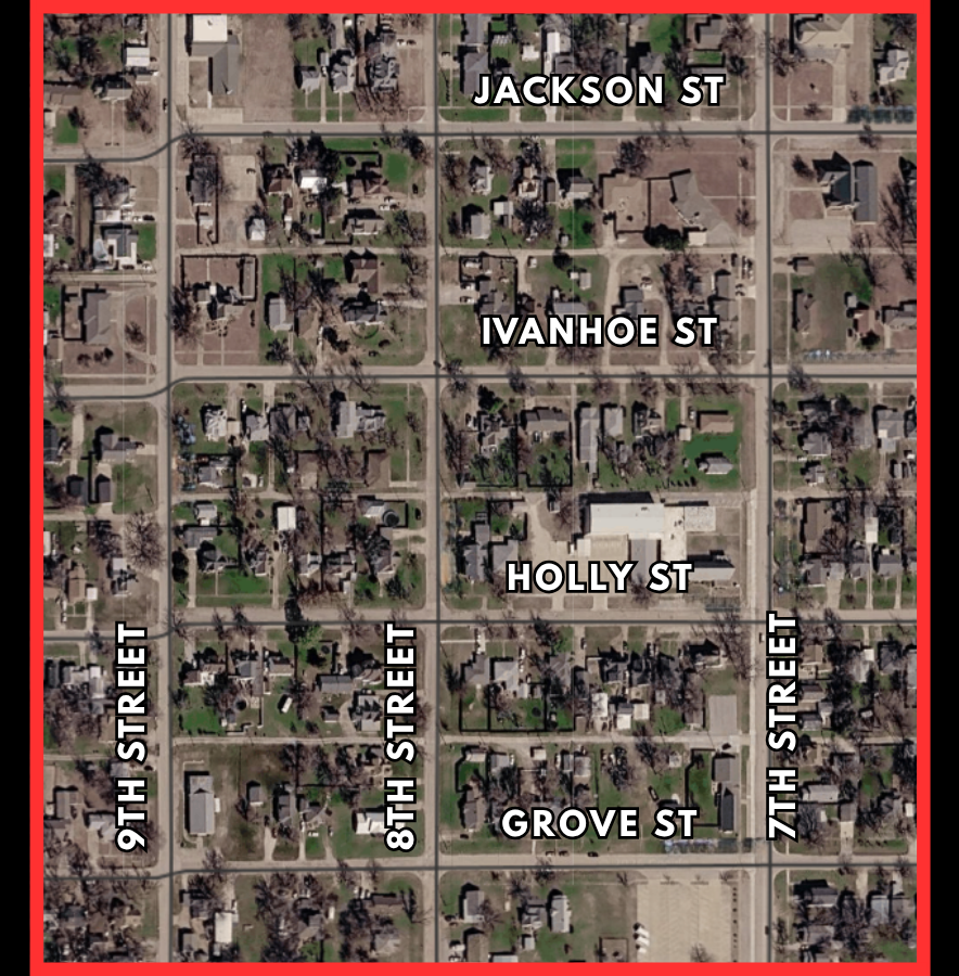 map of water being shut off april 8th