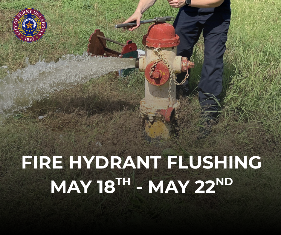 Hydrant flushing may 18th- 22nd