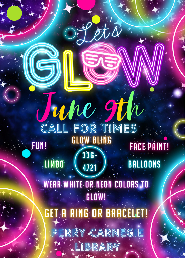 glow party at the library image