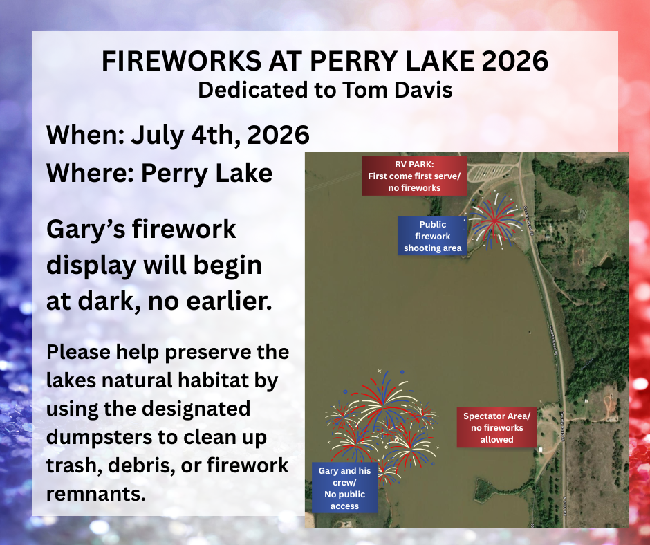 Fireworks at Perry Lake