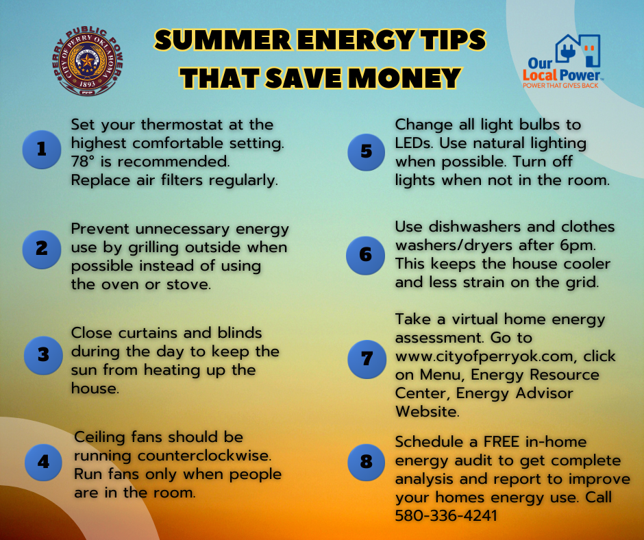 summer energy tips image