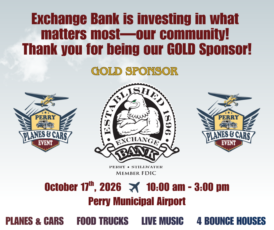 Exchange Bank sponsor for airport show
