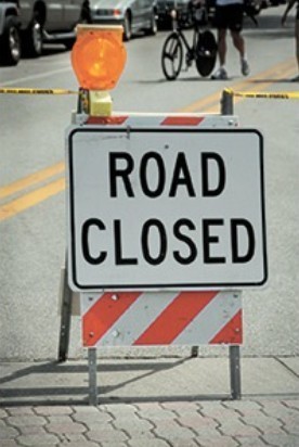 road closed