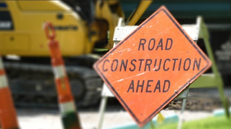 road construction ahead