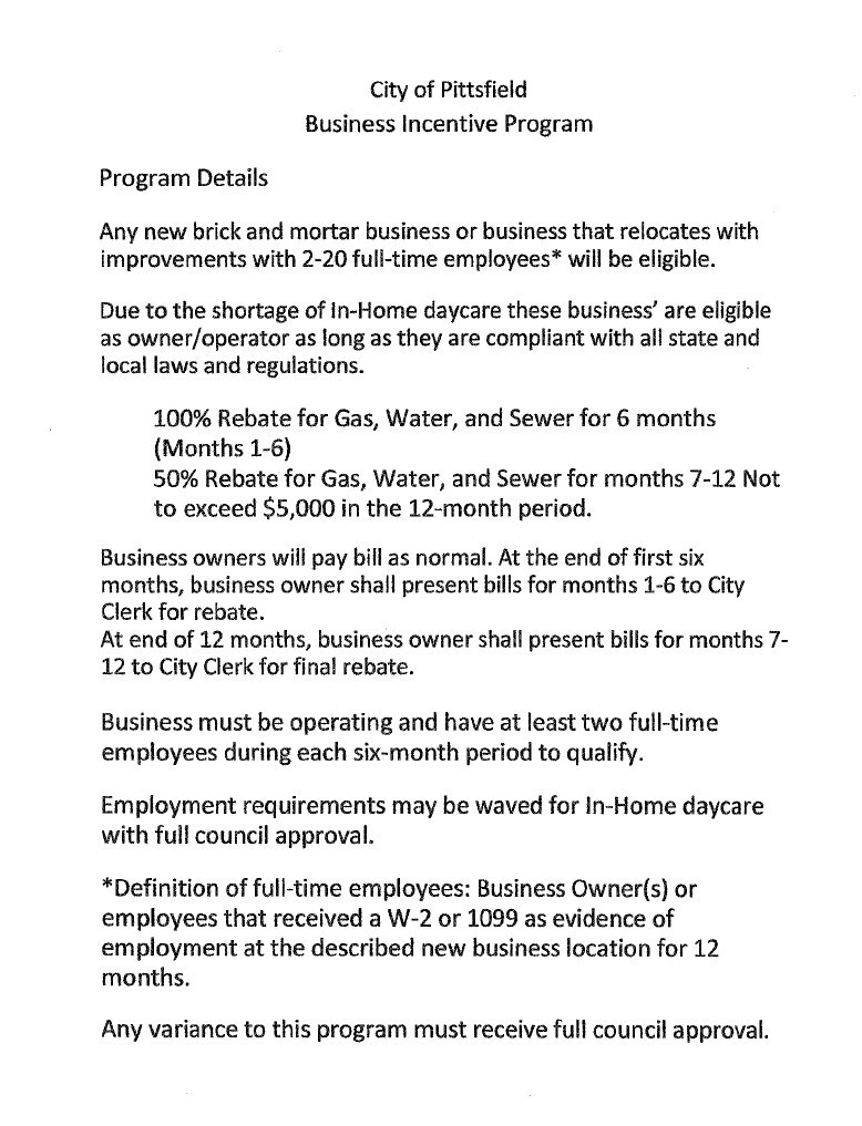 business incentive program