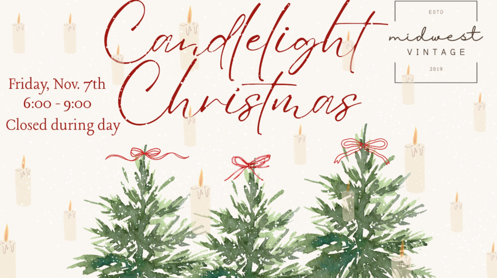 Midwest vintage candlelight christmas