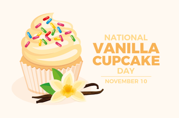National vanilla cupcake day, November 10th