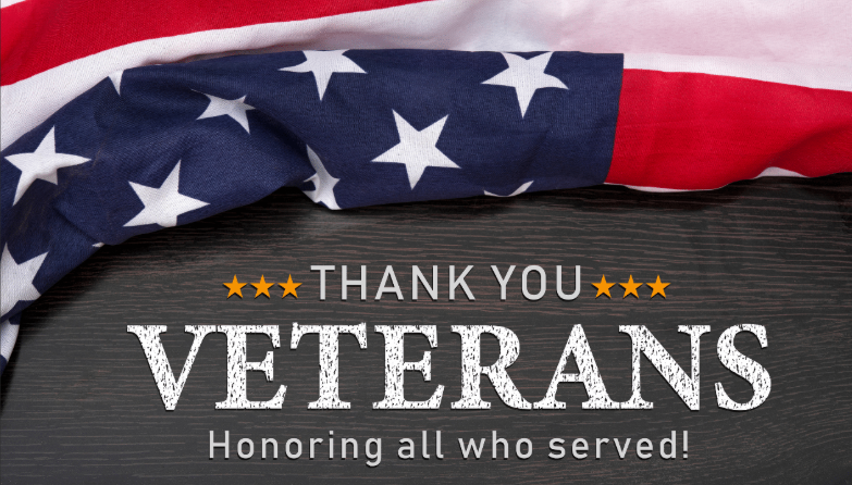 Thank you, Veterans. Honoring all who served!