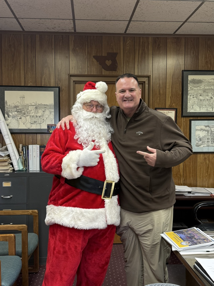 Santa and the mayor