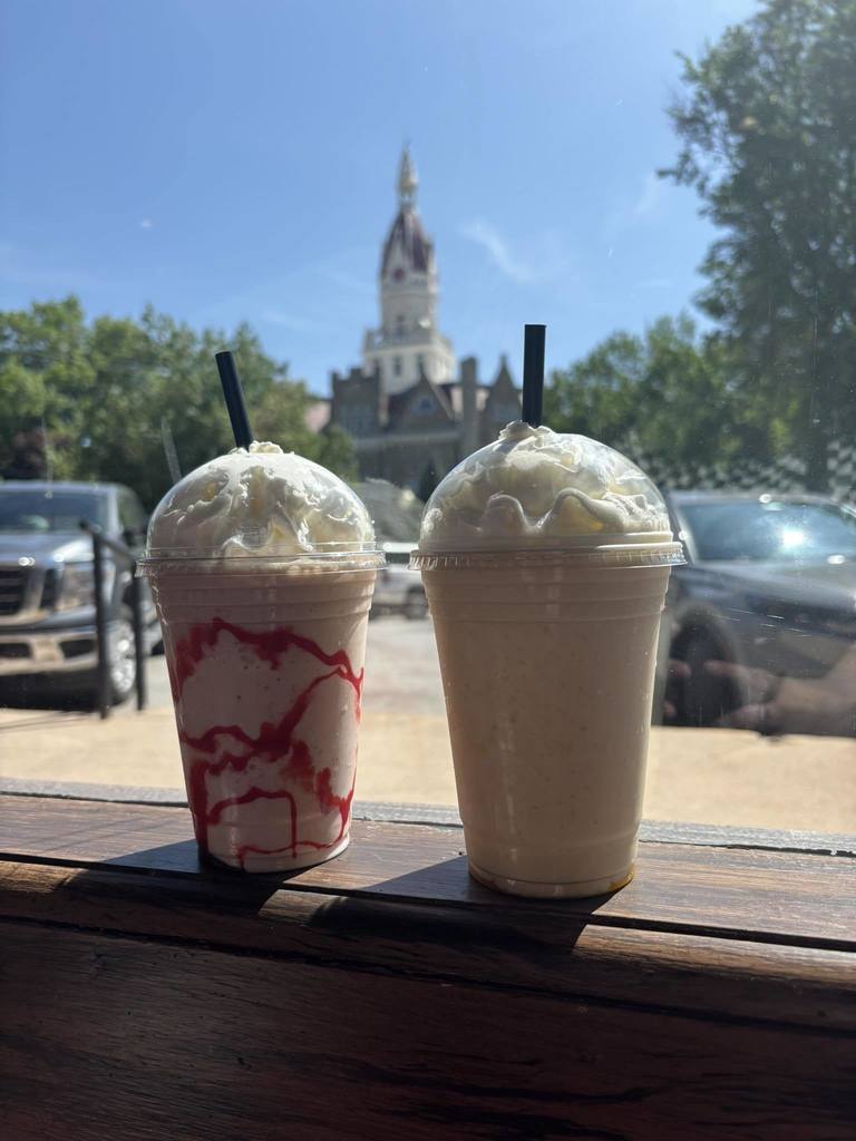 drinks from the dome coffee shoppe and eatery