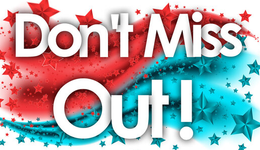 Don't miss out! 