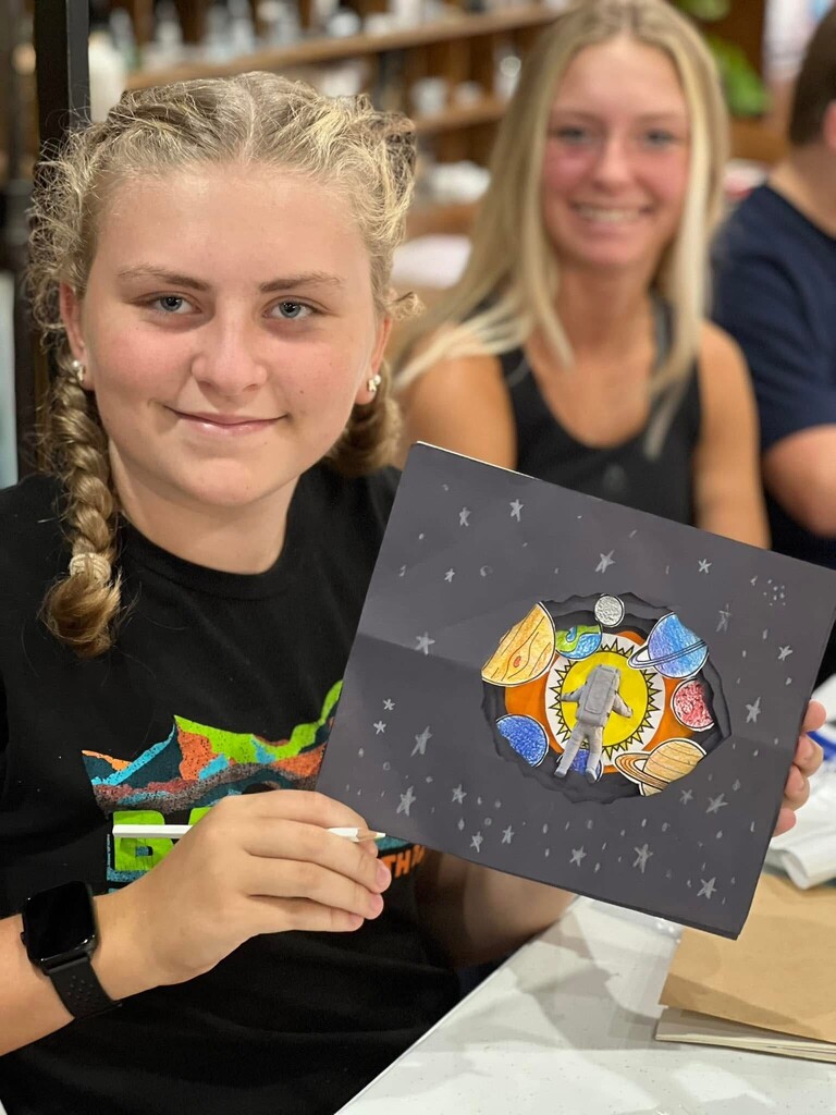 artist at art studio