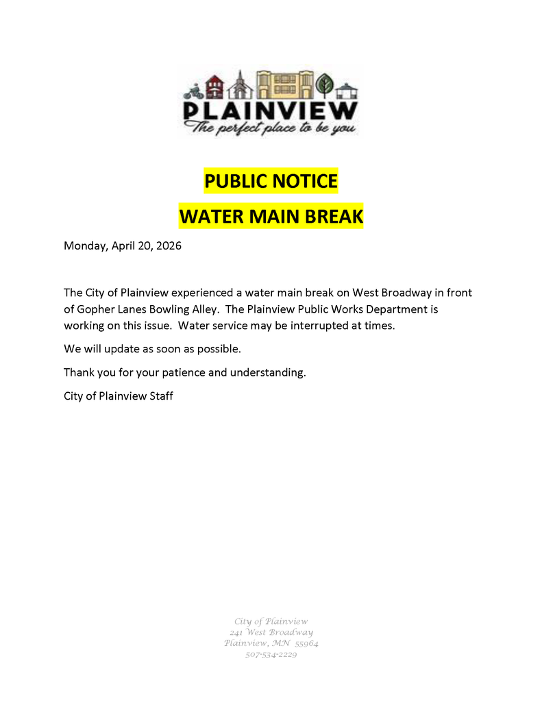 Water Main Break on West Broadway.