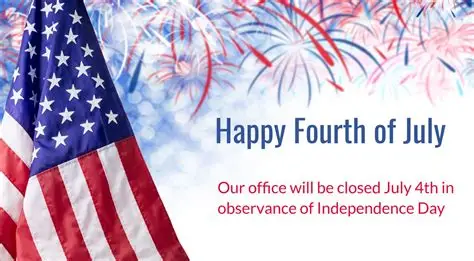 Closed for the 4th