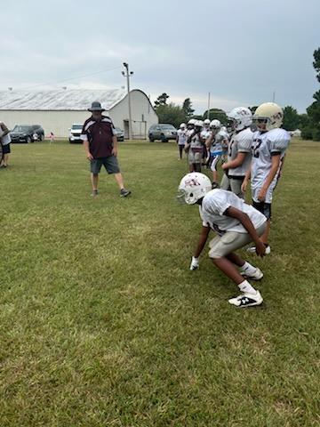 Mayor Oliver coaching local youth football team!