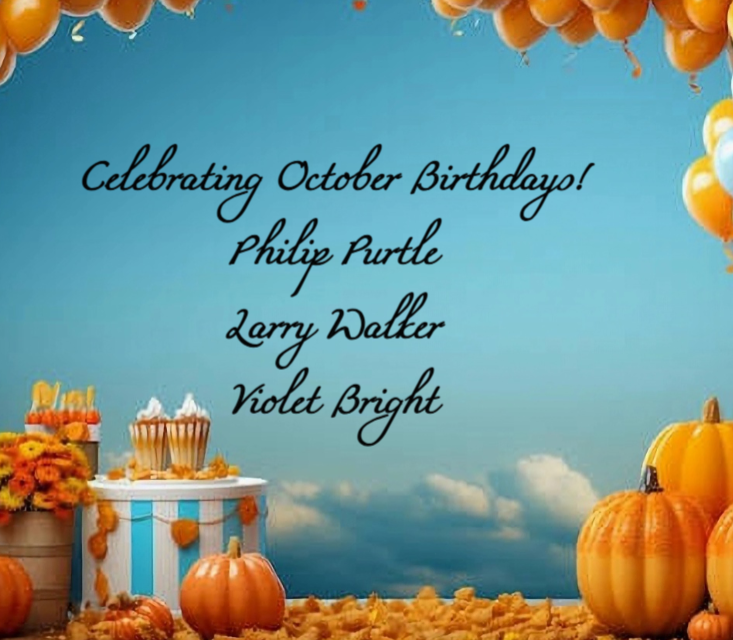 October Employee Birthdays listed