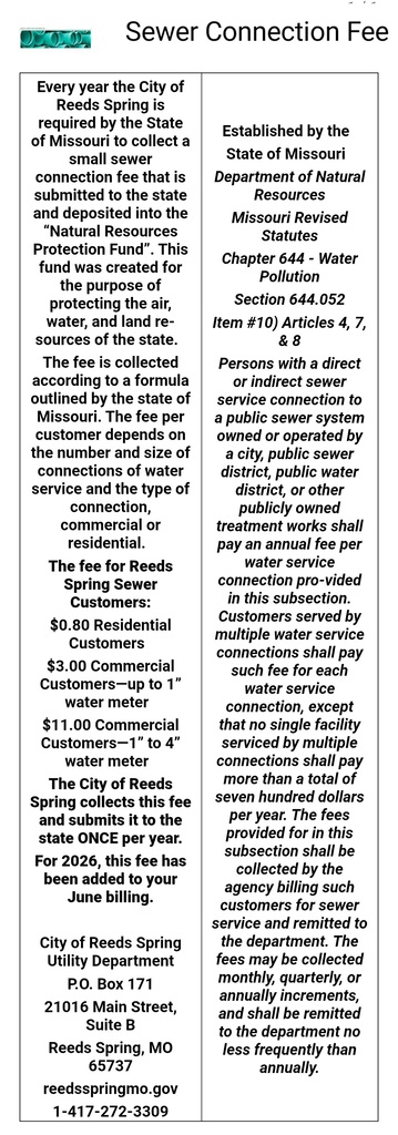 Sewer Connection Fee